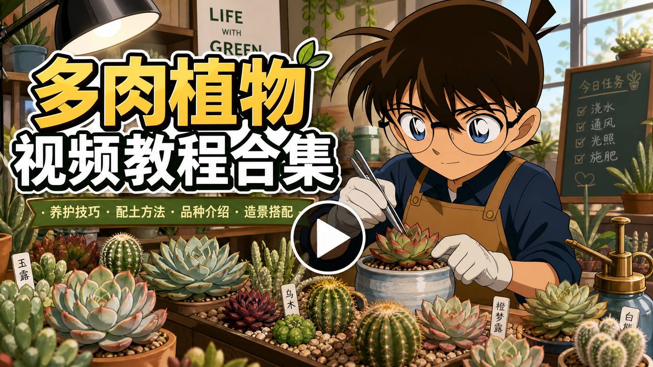 探花多肉植物视频教程合集